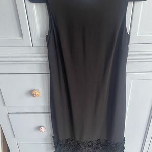 Black knee length dress